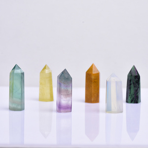 Natural  Clear Healing Crystals Points Obelisk Clear rose quartz Quartz amethyst Crystal Wands For Sale