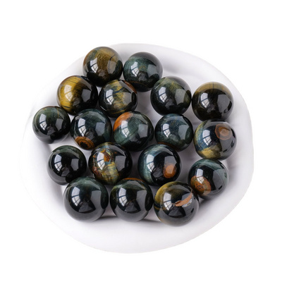 Wholesale Blue Tiger Eye Ball Sphere Natural Crystal Healing Stone Crystal Ball