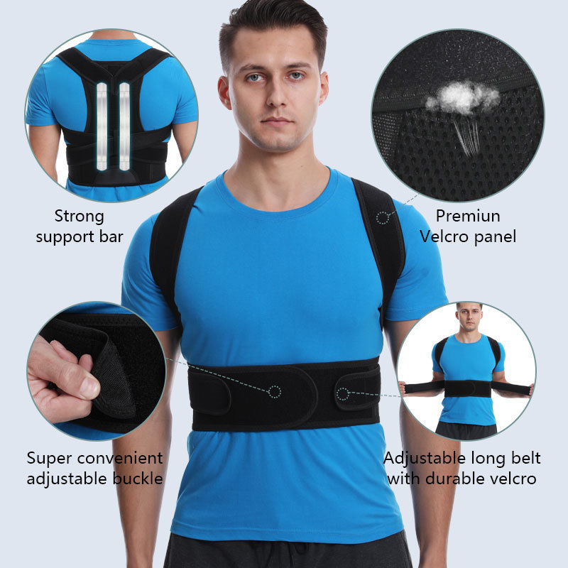 Hot selling  Adult Kids  Adjustable Back Posture Support Comfortable posture corrective brace for men and women