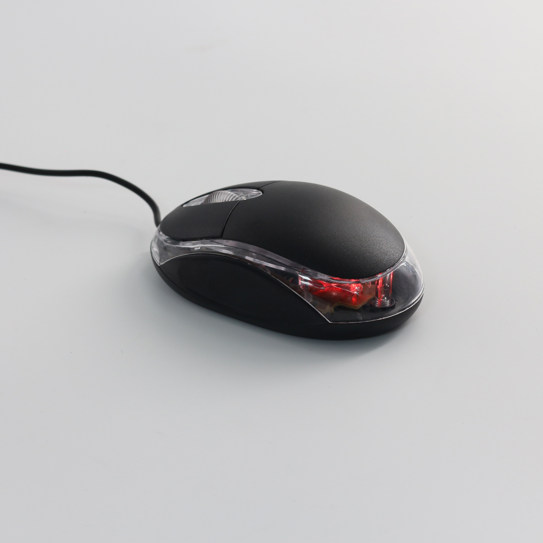 Factory hot sale optical mini 3D wired mouse black convenient noiseless USB computer mouse