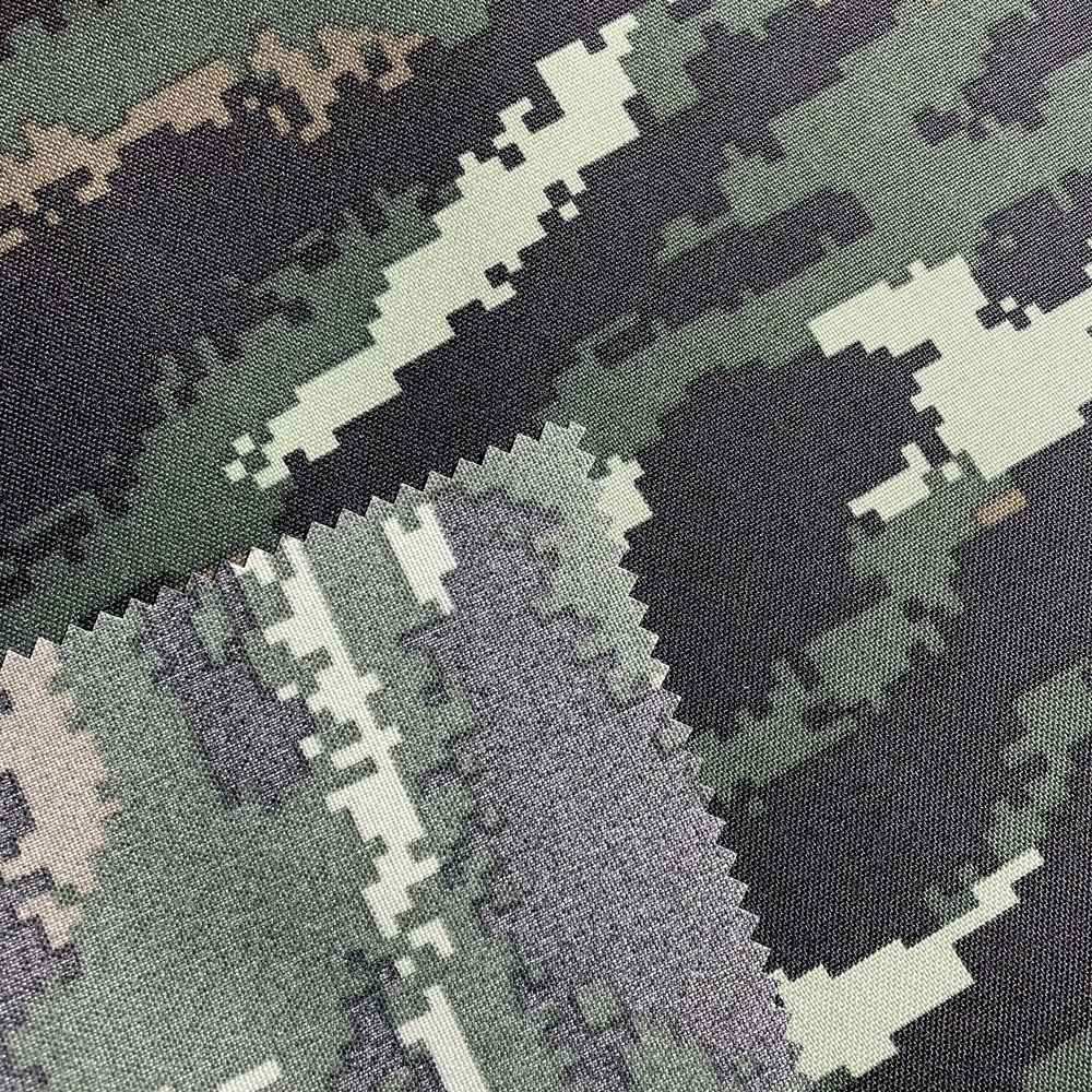 In stock camouflage printed pu coated 500d 1000d nylon cordura oxford fabric