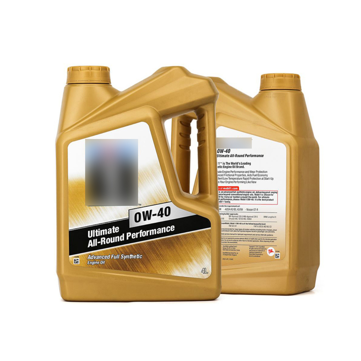 High Quality Mobil 1 Full Synthetic Gasoline Engine  Lubricant Oil  0W40 4L