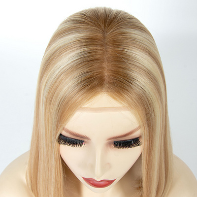 Pixie Wigs Highlights Short Human Hair Wigs For White Women Balayaga Blonde Bob Cuticle Aligned Raw Virgin European Hair Wig