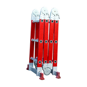 EN 131 Big Hinges Fiberglass FRP Multi-purpose Combination Folding Step Ladder