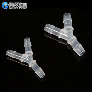 Hydroponic Barbed Y Tubing Connectors 3 Way Equal Hose Tighten Wye Barbed Fittings