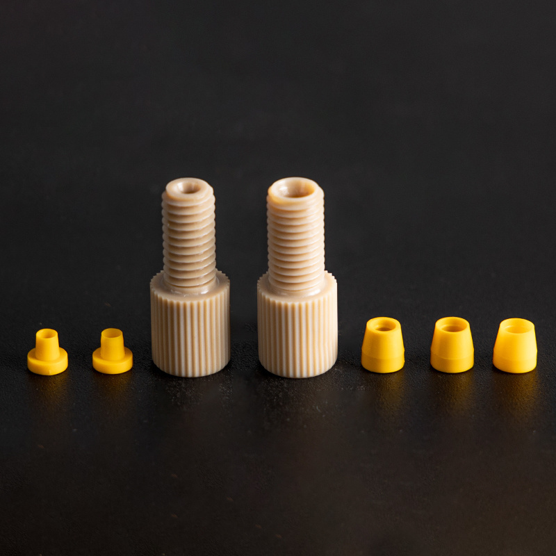 High Mechanical Strength Two-piece PEEK Flangeless Fittings Plastic Pipe Fittings