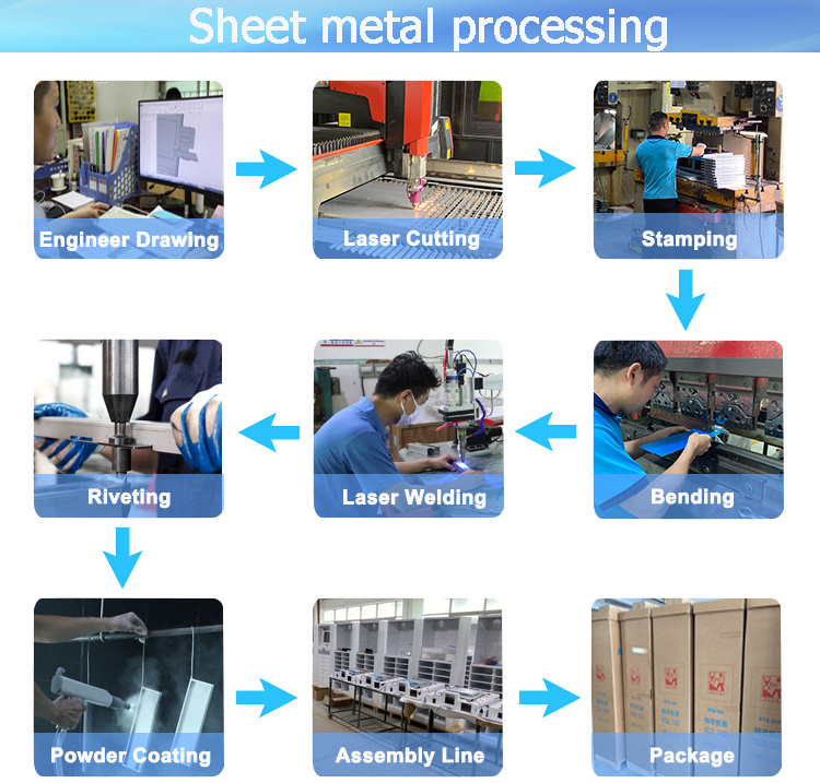 Sheet Metal Aluminum Stainless Steel Bracket Bending Fabrication