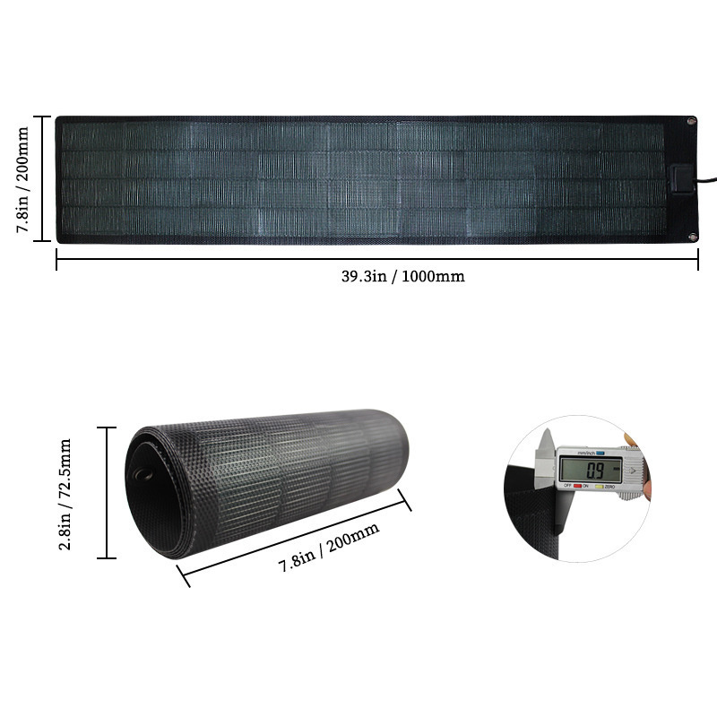 Waterproof Folding Flexible Solar Panel 100w 120w 150w 180w 200w 250w 300w Thin Film Flexible Roofing Solar Panel