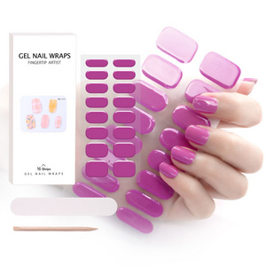 Factory Direct Selling Semi-Curable Gel Nail Adhesive Uv Gel Stickers Gel Nail Sticker Uv