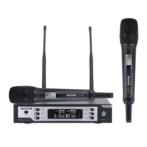 Karaoke receiver  hot sale professional UHF Dual-channel wireless microphone