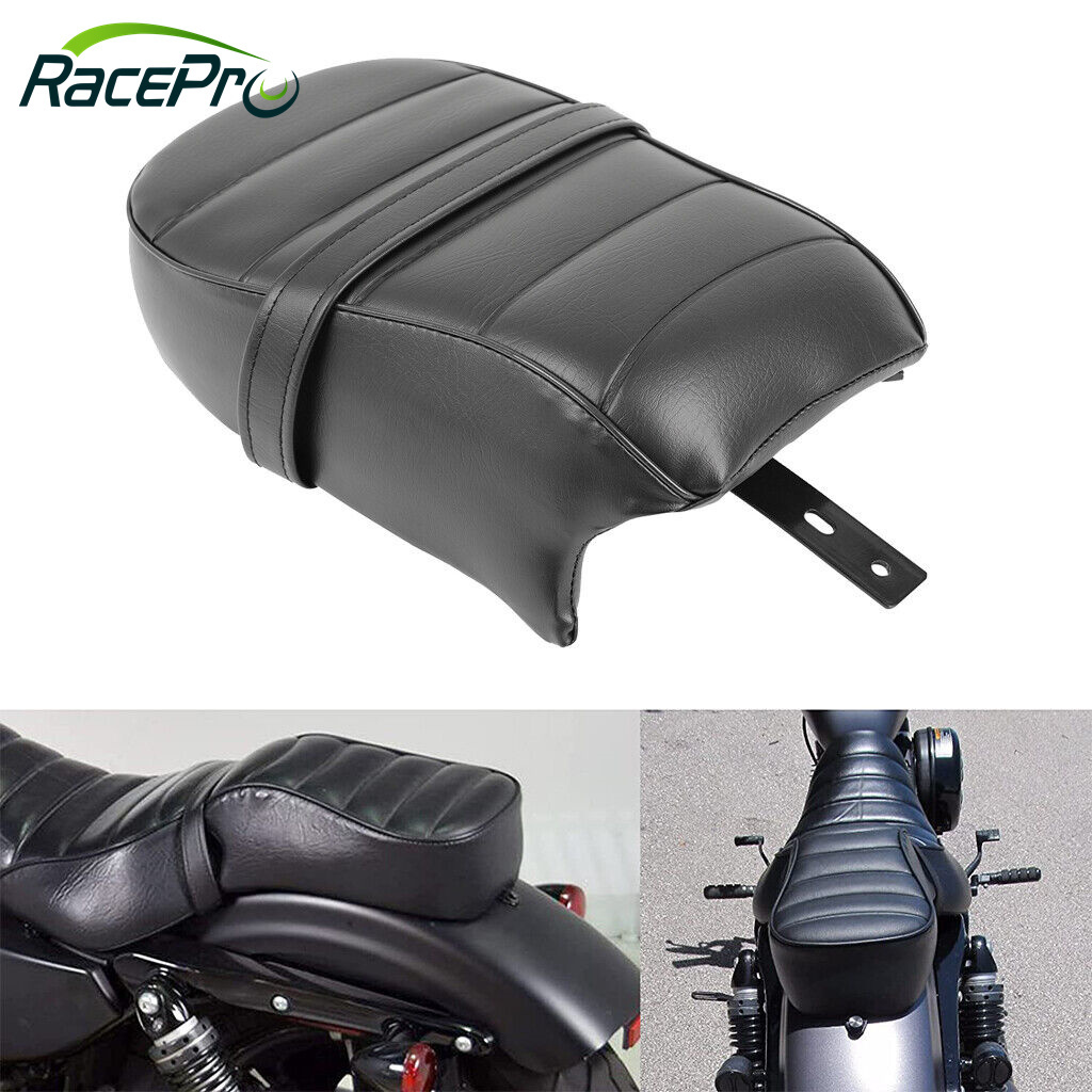 RACEPRO Comfortable Motorcycle Rear Passenger Pillion Seat Fit For Harley Sportster Iron 883 XL883N 2016-2022 Black