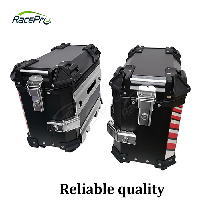 Trunk alloy tail delivery side aluminum top motorcycle box / 38L Motorcycle Side Box Tail Box Rear Case Motorbox Pannier Case