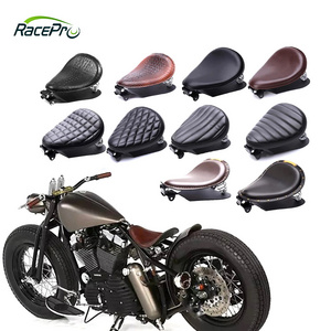 RACEPRO Motorcycle Bobber Seat For Harley Heritage Springer Softail Bobber Motorcycle Spring Solo Seat Saddle