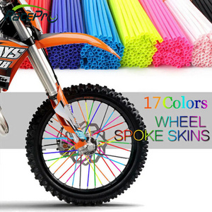 RACEPRO 72Pcs Spoke Shrouds Wheel Covers Motorcycle Dirt Bike Spoke Skins Covers Wraps Wheel Rim Guard Protector