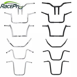 ACEPRO 1" 25MM Motorcycle Drag T-Bar Bagger Bar Bobber Chopper Handlebar Motorcycle Ape Hanger Handlebars