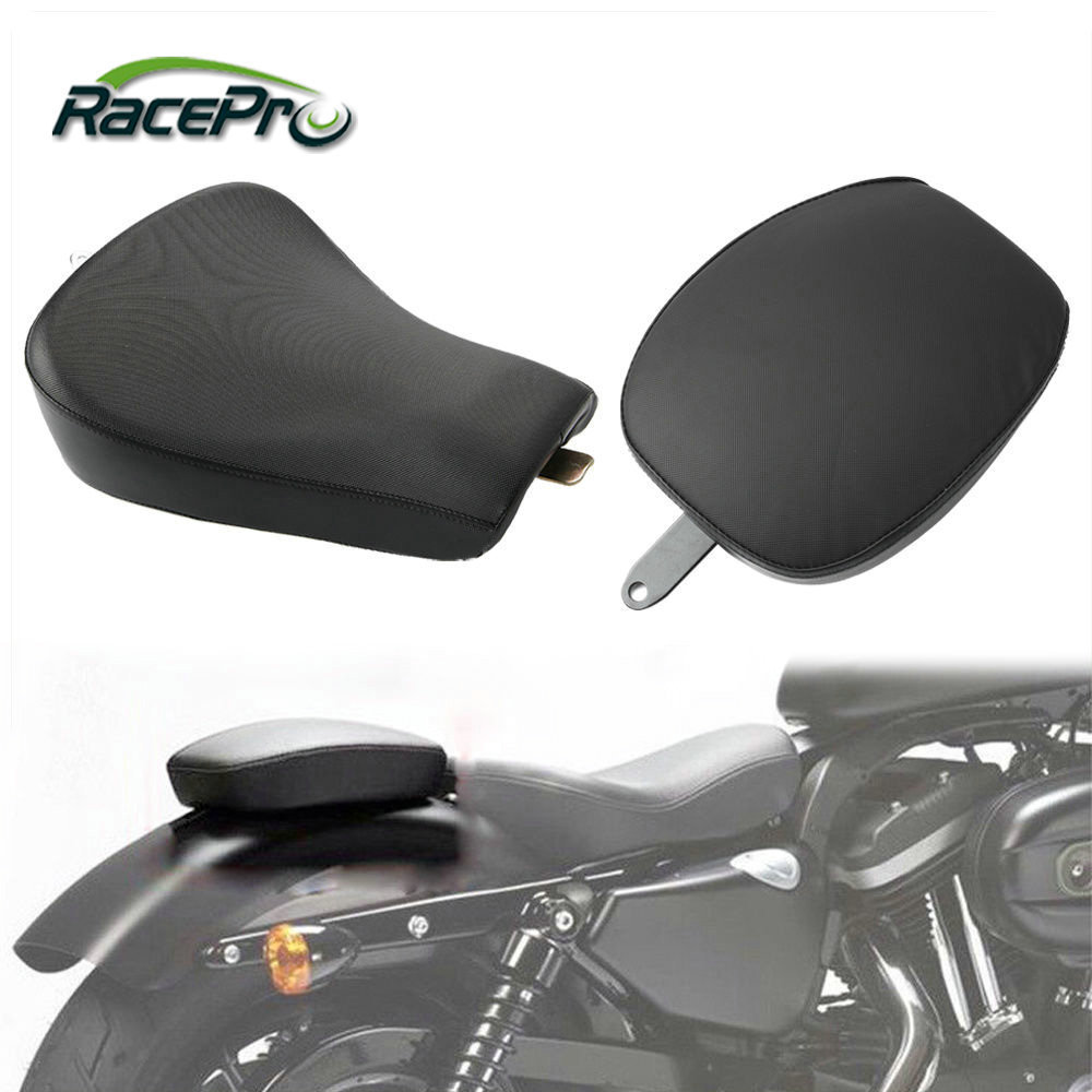 Motorcycle Front Driver Solo Seat Cushion For Harley Sportster Forty Eight XL1200 883 72 48