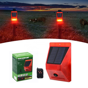 Original design solar alarm with remote 129db siren solar home alarm system waterproof IP65 solar intruder alarm