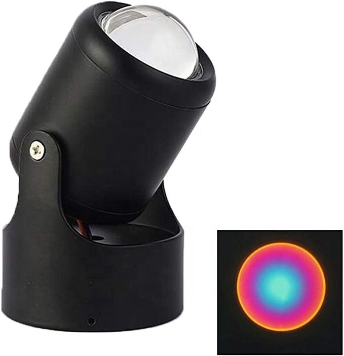 2021 Sunset Lamp 180 Degree Rotation Rainbow Projector Lamp Sunset Night Light Romantic LED Light for Kids Adults Home Party