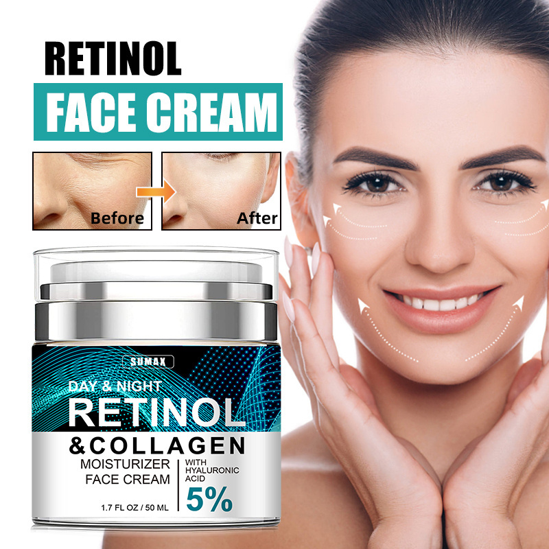 Skin Care Facial Moisturizer Retinol Cream For Women And Men Face  Day And Night Cream Reduce Wrinkles 50ml