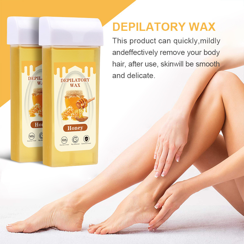 Soft Wax 100g 7 Color Hair Removal Wax Roll on Wax Cartridge For Hair Removal Legs Body