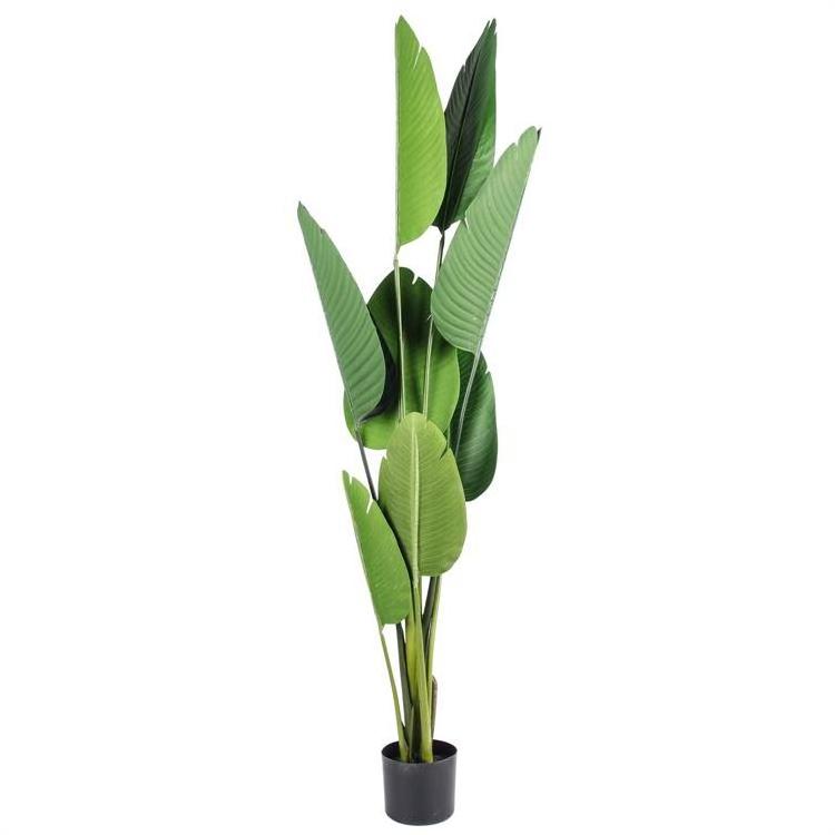 PZ6 Wholesale greenery artificial bonsai banana leaves trees for outdoor home garden decor