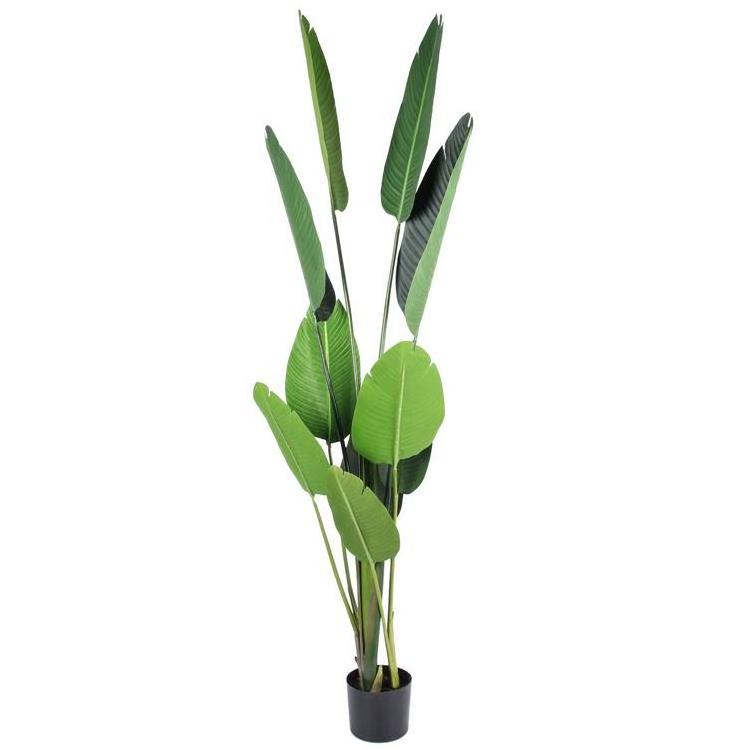 PZ6 Wholesale greenery artificial bonsai banana leaves trees for outdoor home garden decor