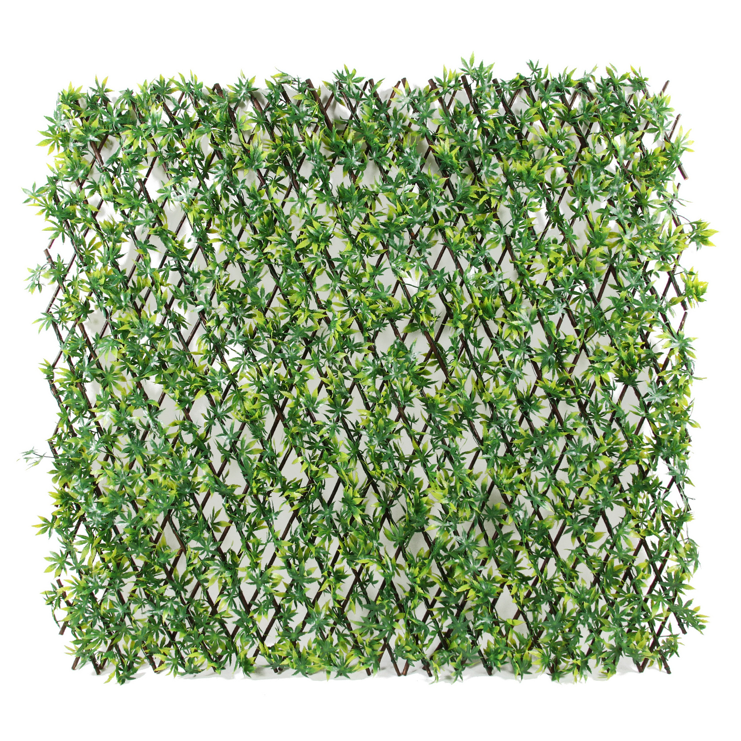 New Arrive Garden Decoration Willow Trellis Artificial Leaves Wooden Expanding Fence