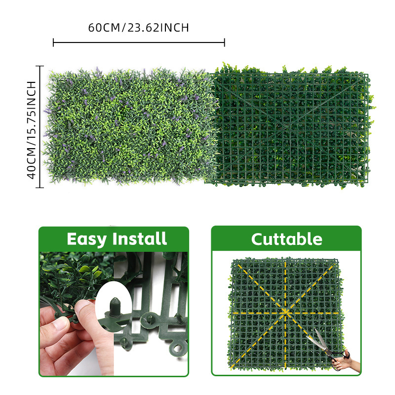 P195 Manufacture Handmade Indoor Outdoor Decor Diy Green Wall Plant Ceiling Artificial Grass Wall Decoration