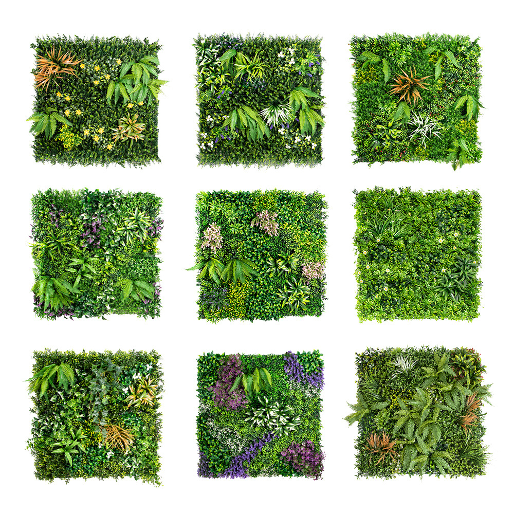 P195 Manufacture Handmade Indoor Outdoor Decor Diy Green Wall Plant Ceiling Artificial Grass Wall Decoration