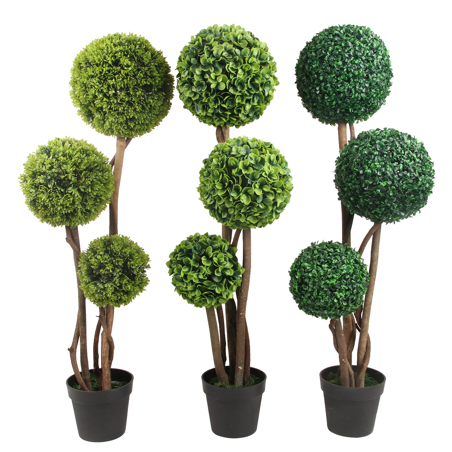 Hot Sale Plants Topiary Boxwood Grass Ball Artificial Bonsai Tree for Garden Wedding Decoration