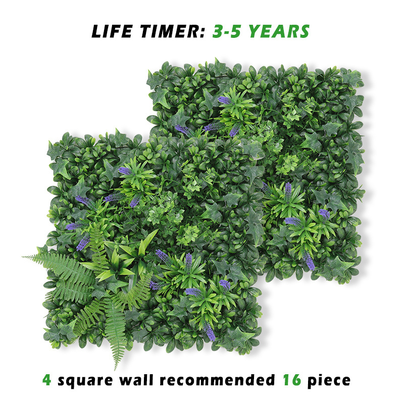 P185 Home Decor Backdrop Plastic Greenery Boxwood Hedge Fence Panels Artificial Grass Wall for Garden Privacy