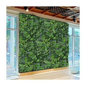 P185 Home Decor Backdrop Plastic Greenery Boxwood Hedge Fence Panels Artificial Grass Wall for Garden Privacy