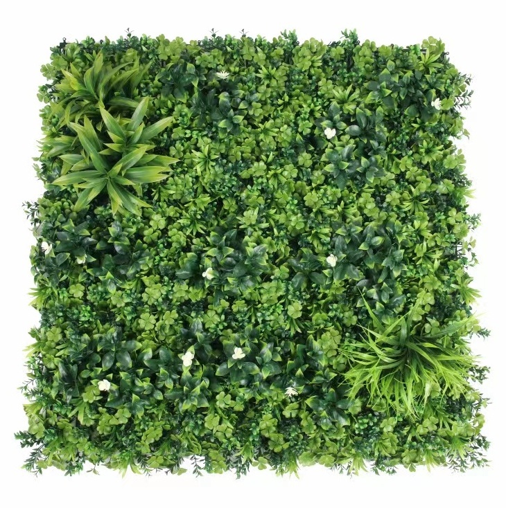 pq14 Ruopei 12pcs Artificial Plant Wall Panels Artificial Hedge Wall Green Grass Backdrop for Privacy Garden