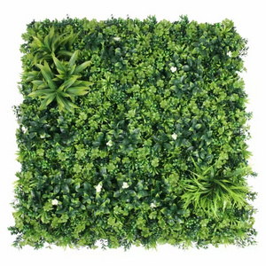 pq14 Ruopei 12pcs Artificial Plant Wall Panels Artificial Hedge Wall Green Grass Backdrop for Privacy Garden