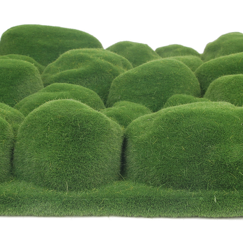 Customization Indoor Decoration Faux Wall Plant Moss Frame Artificial Handmade Green Moss Wall Panel