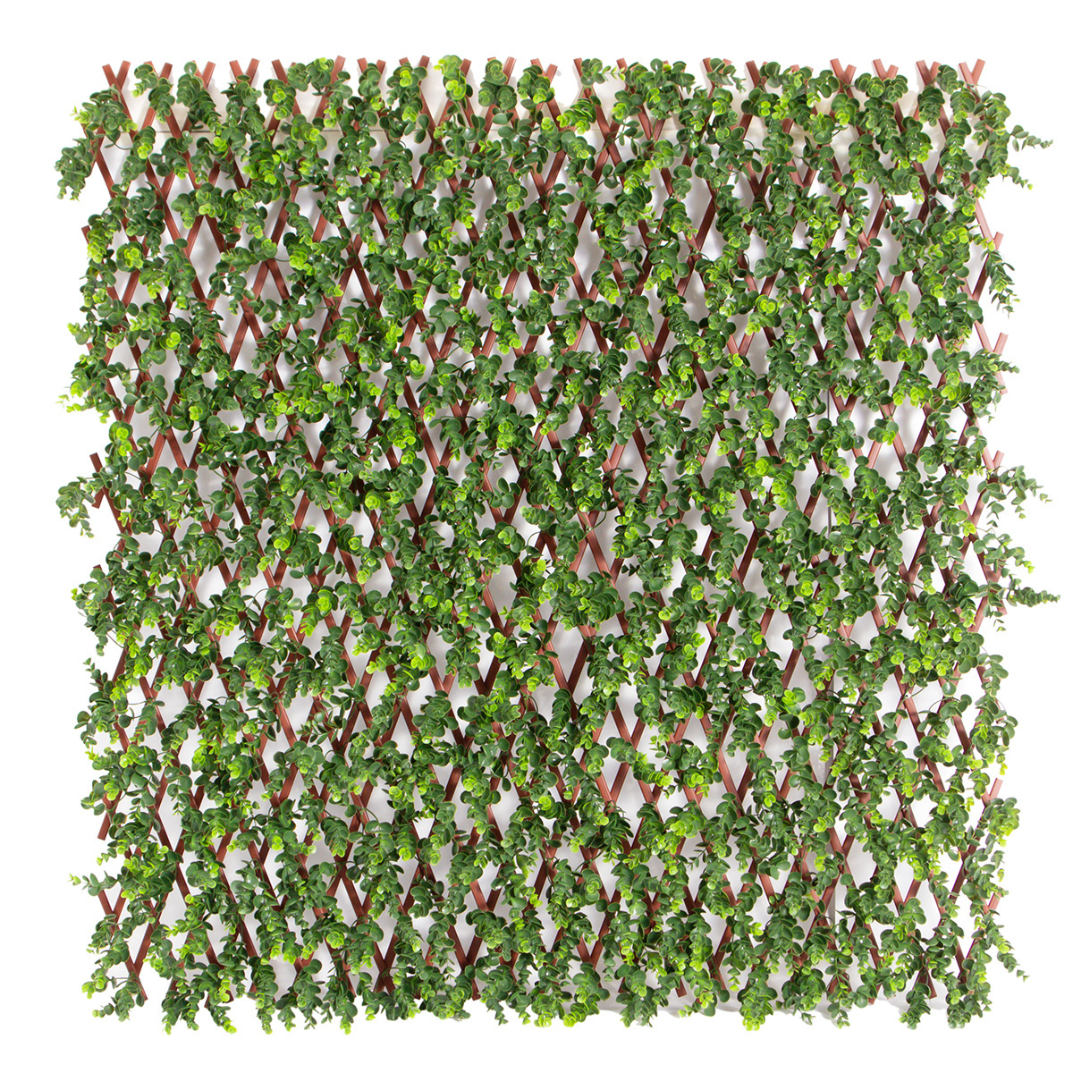 SLB-021 Outdoor Garden Decor UV Resistant Plastic Artificial Greenery Hedge Ivy Vine Leaf Privacy Fence Wall Screen Panel