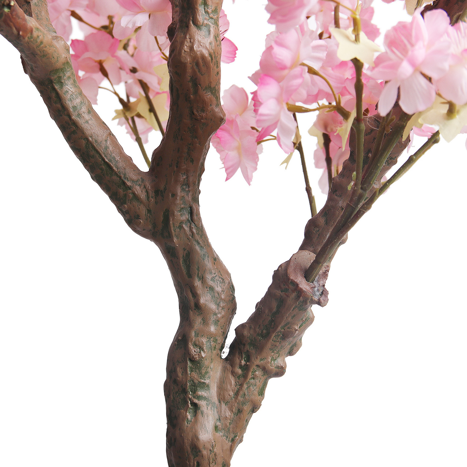 Festival Wedding Decor Lifelike Vivid Artificial Pink Cherry Blossom Bonsai Flower Tree