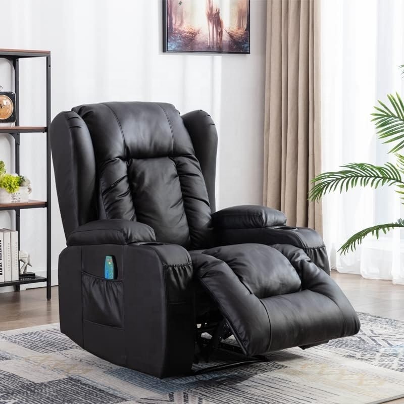 Living room furniture automatic reclining loveseats for home theater comfortable electric headrest sofa