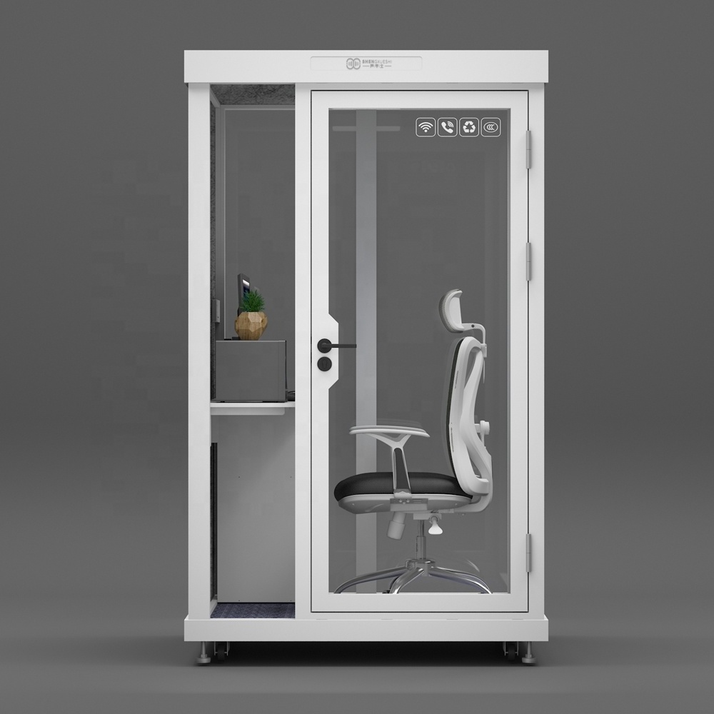 Factory direct supply silent room portable soundproof room booth office privacy pod phone booth office manufacturers