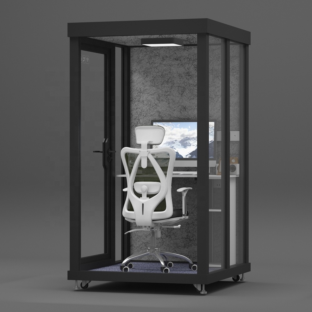 Factory direct supply silent room portable soundproof room booth office privacy pod phone booth office manufacturers