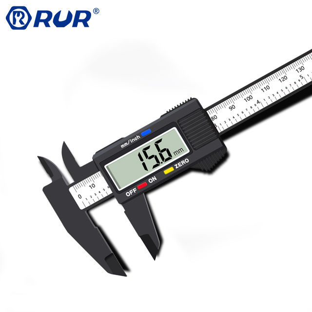 customization 150mm dial digital steel vernier calipers carbon black boxed