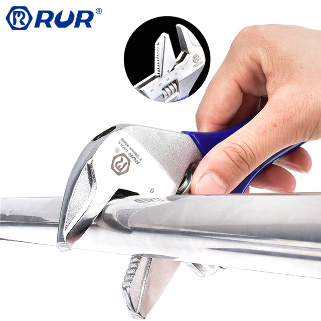 Portable Multi-function Lightweight Adjustable Large Opening Plumbing Pliers Installation Bathroom Short Handle Metal Wrench