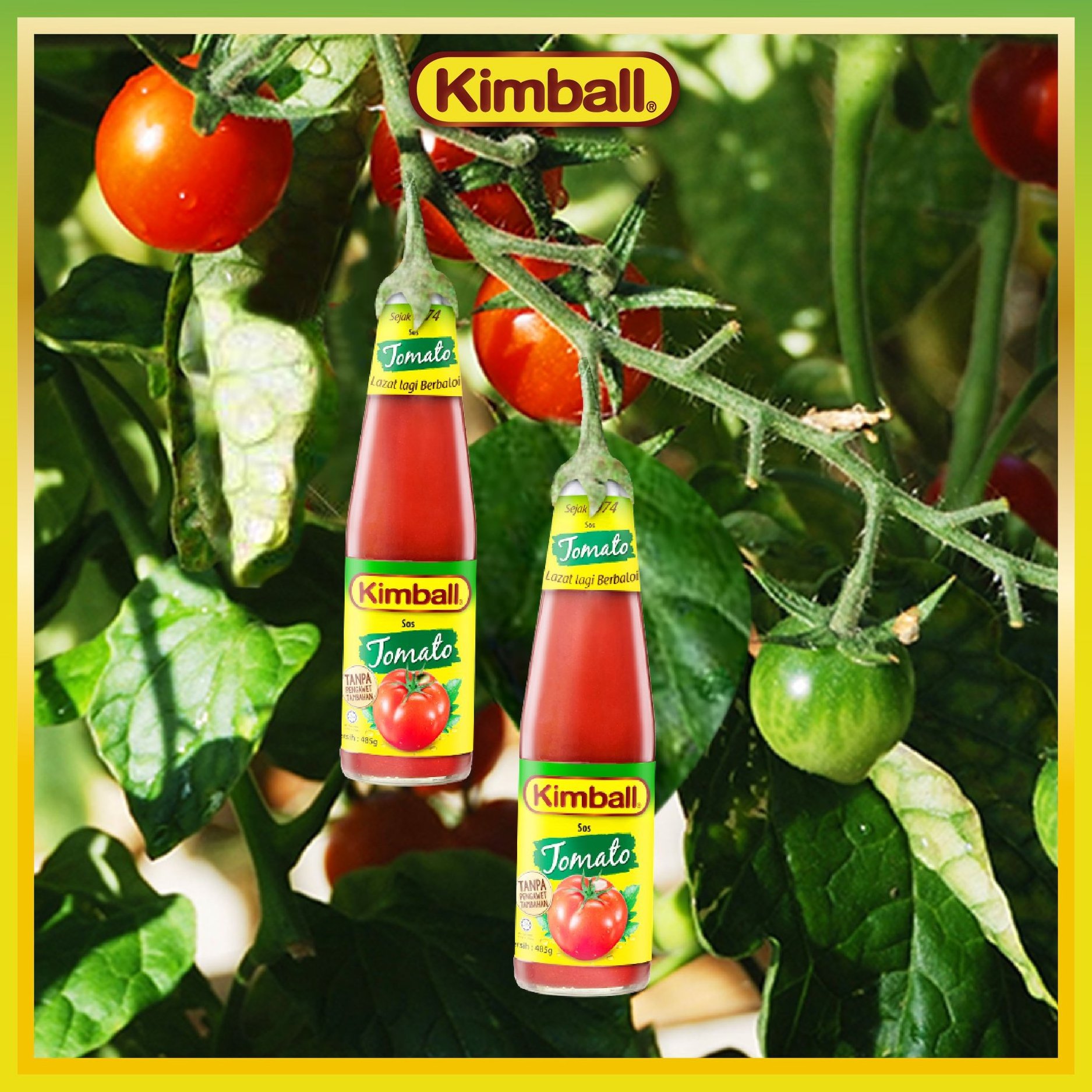 KIMBALL TOMATO KETCHUP 325G [24 x 325G] SOS TOMATO KETCHUP FAVOURITE MALAYSIAN CONDIMENT WHOLESALER MALAYSIA