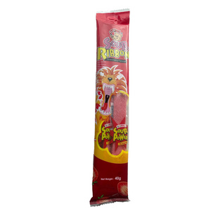 HOT SELLING CHILDHOOD SNACK CANDY BEARDY SOUR RIBBON STRAWBERRY FRUIT FLAVOUR CHILDREN FAVOURITE MALAYSIA WHOLESALER