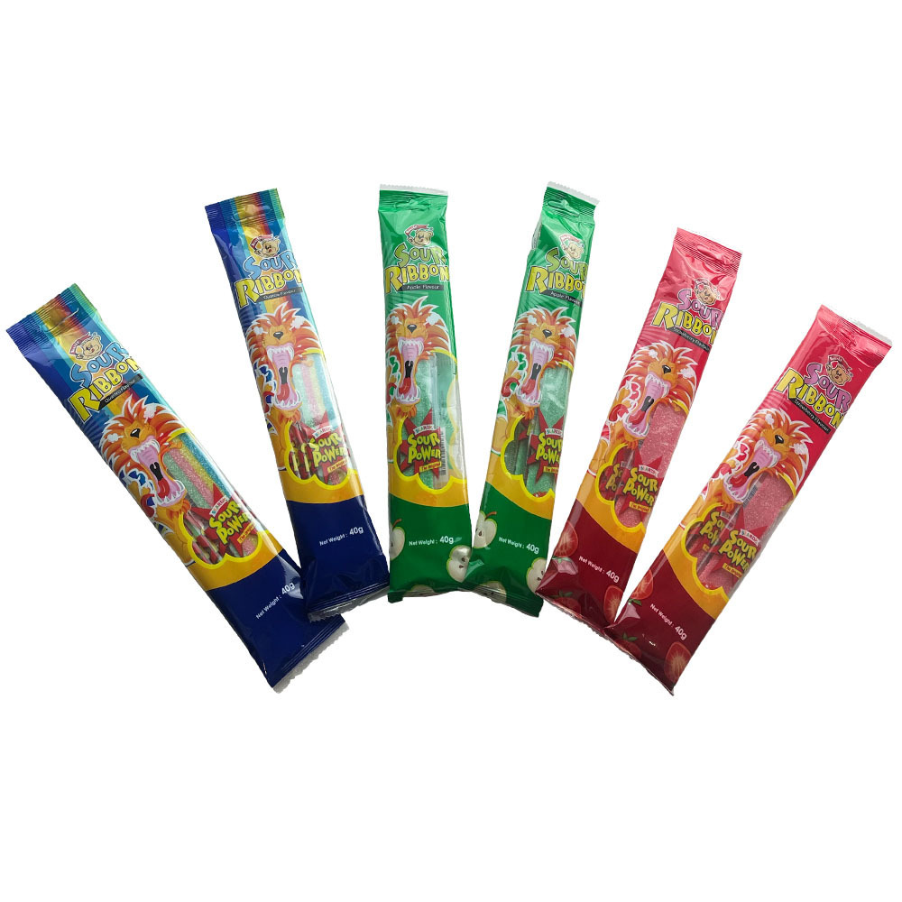 HOT SELLING CHILDHOOD SNACK CANDY BEARDY SOUR RIBBON QUATTRO FRUIT FLAVOUR CHILDREN FAVOURITE MALAYSIA WHOLESALER