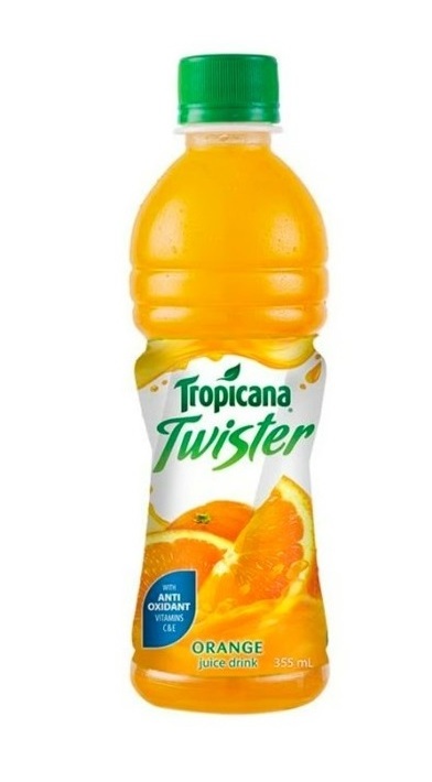 TWISTER ORANGE JUICE [355ML x 24] WORLD NO.1 JUICE BRAND REAL FRUIT PULP WITH RICH IN VITAMIN WHOLESALER MALAYSIA