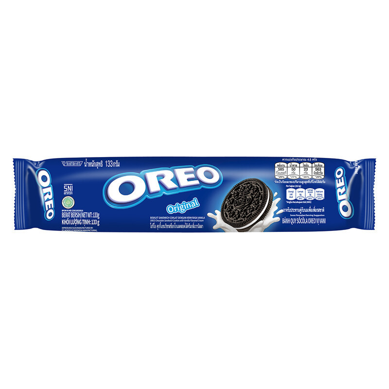 BEST SELLER OREO ORIGNAL VANILLA CHOCOLATE SANDWICH COOKIES WITH VANILLA FLAVORED CREAM [119.6G] WHOLESALER MALAYSIA