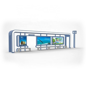 Outdoor High Quality Advertising  Bus Stop Shelters for Sale Bus shelter with advertising light box