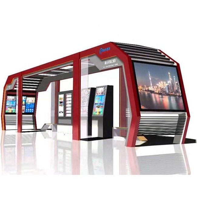 China Supplier  Customized  Smart Modern Bus Stop Shelter For Sale