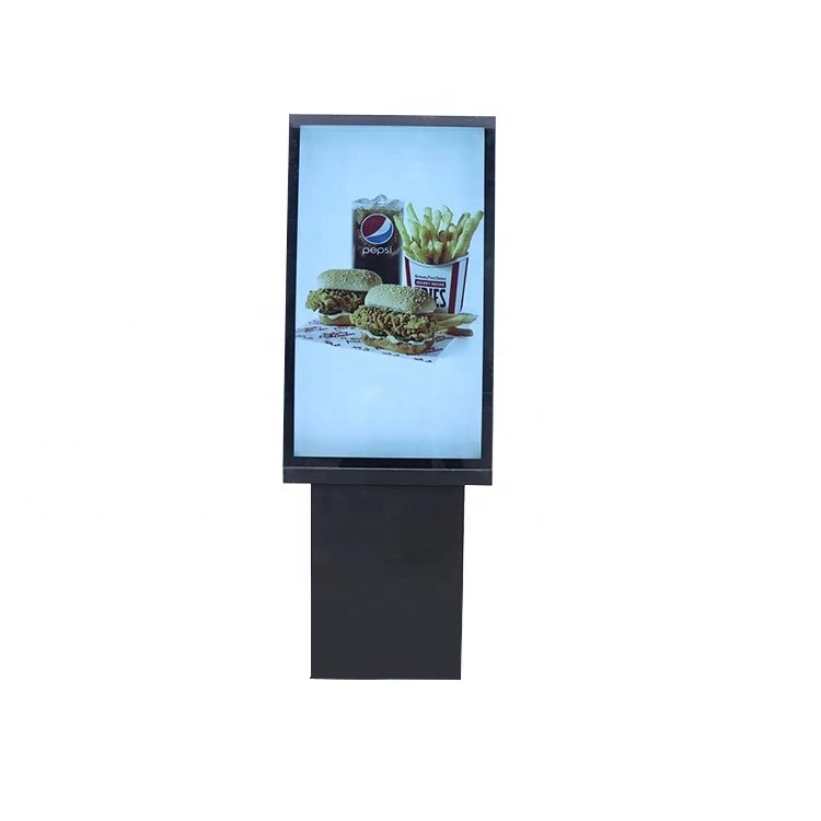 New Stocked 55 inch Drive-thru system outdoor tv stand advertising totem kiosk android screens drive thru menu board